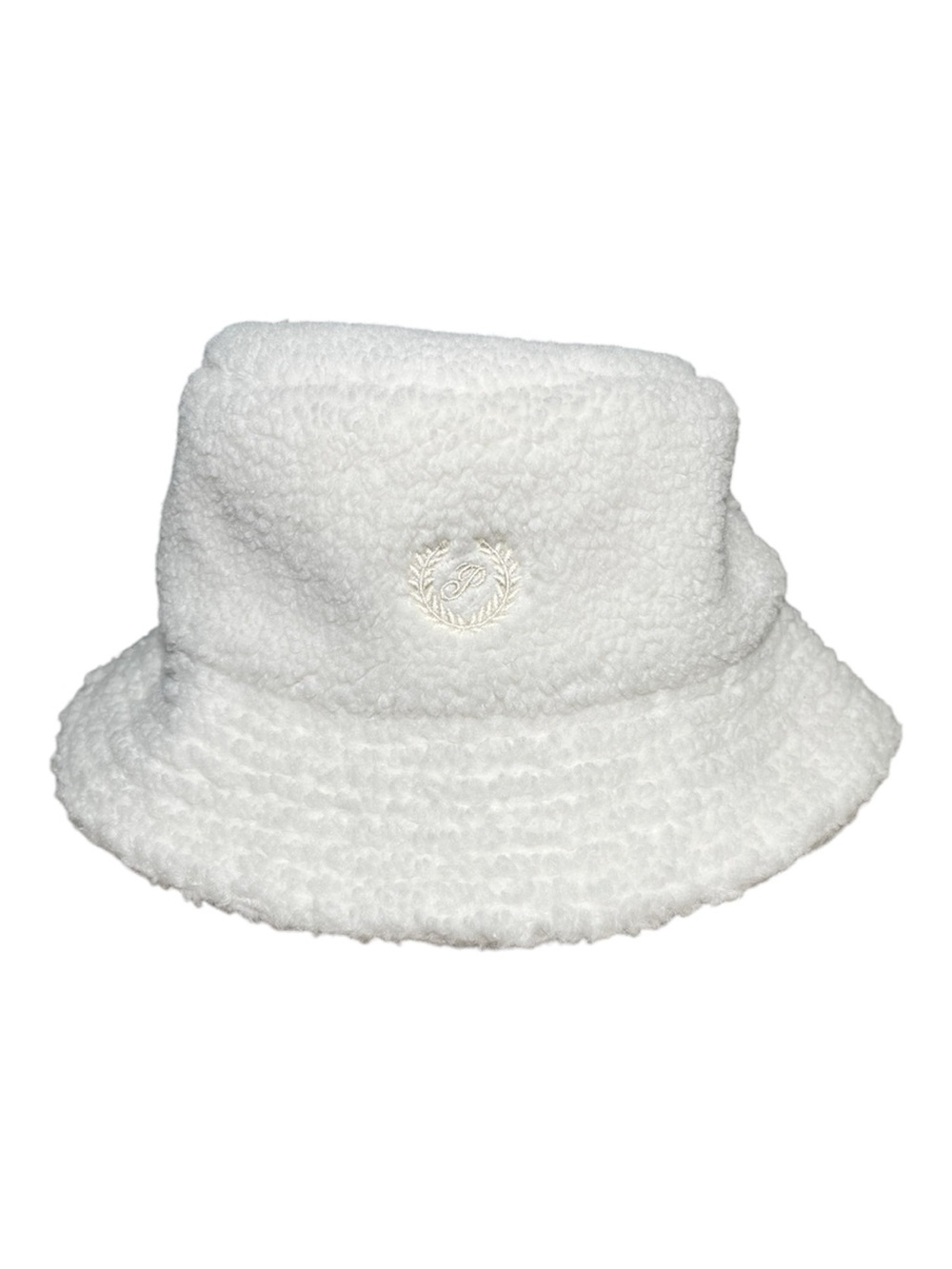 PINK Victoria Secret White Sherpa Bucket Hat
